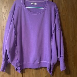 Free People Purple Sweatshirt